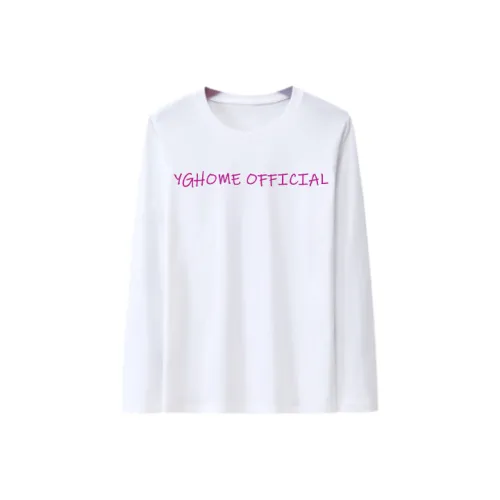 YGHOME OFFICIAL Белый Унисекс Футболки