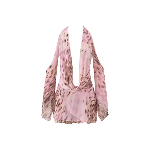 I.AM.GIA ROSANNA COWL Халтер Мини Платье Длинное Платье с Длинными Рукавами Женское