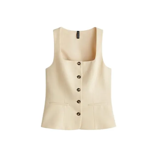 H M Светлый Бежевый Женские Жилеты