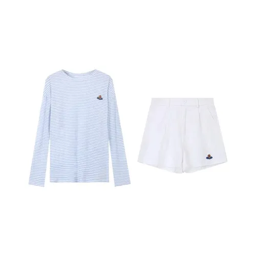 PAZZO Топ+Брюки Женские Повседневные Костюмы