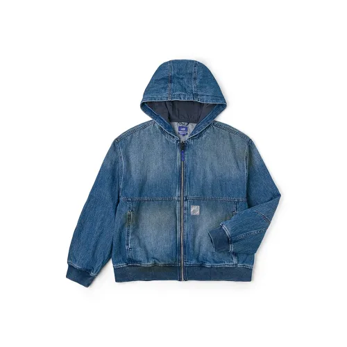 Lee Темно-синий Мужской Джинсовые куртки