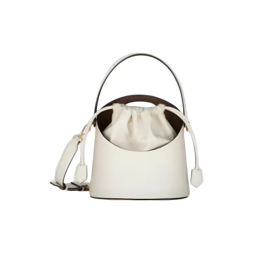 ETRO Кожа Сумка-ведро Сумка через плечо Сумка среднего размера Женская Белая