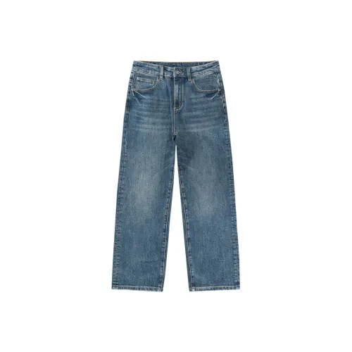 SENJIALUO Синий Мужской Джинсы