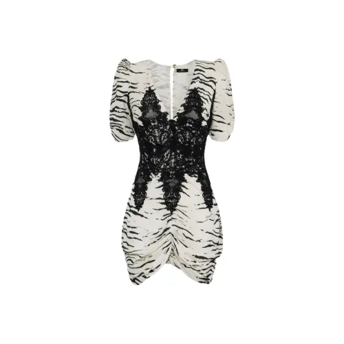 Elisabetta Franchi Короткий рукав Платье Женское Белое
