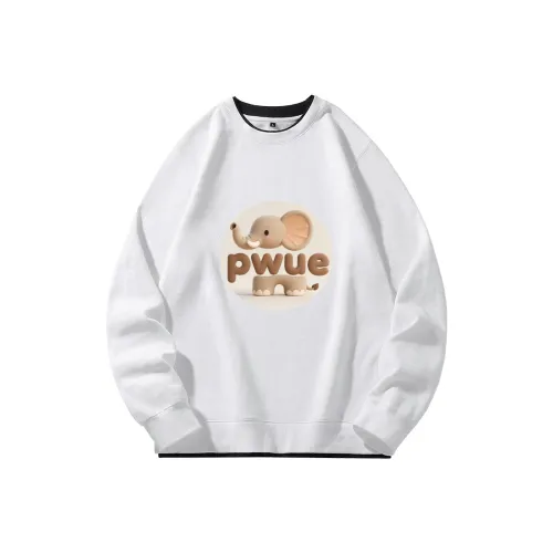 PWUE Белый Унисекс Свитшоты