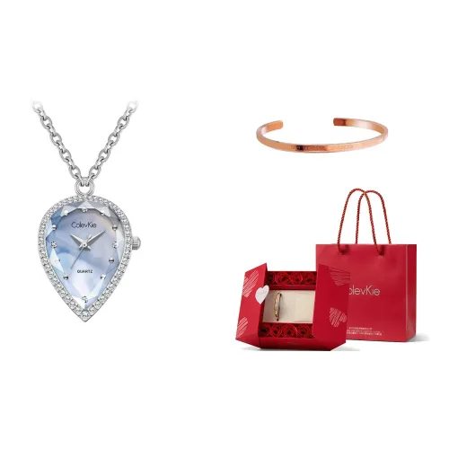 ColevKie Кварцевый механизм Часы Женские Синий циферблат