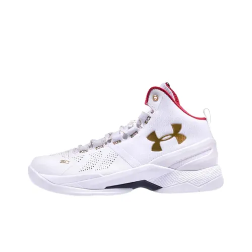 Under Armour Curry 2 Low Топ Детские Баскетбольные Кроссовки Белые Подростки