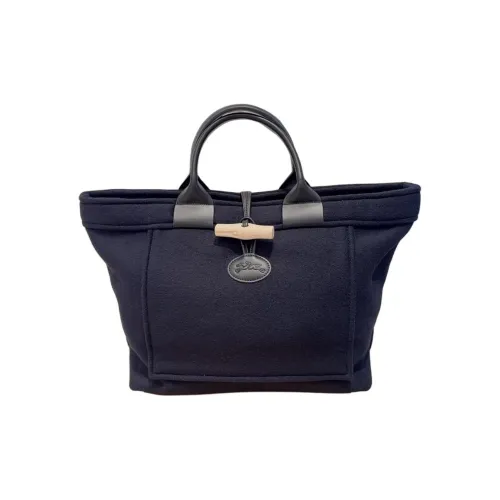 LONGCHAMP Le Roseau Полиамид Холст Сумка Большая Женская Морской Синий