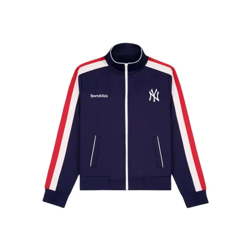 SPORTY RICH x '47 Коллаборация SS25 Нью-Йорк Янкис Сериф Куртка Женская