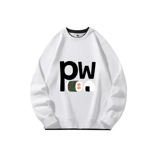 PWUE Белый Унисекс Свитшоты