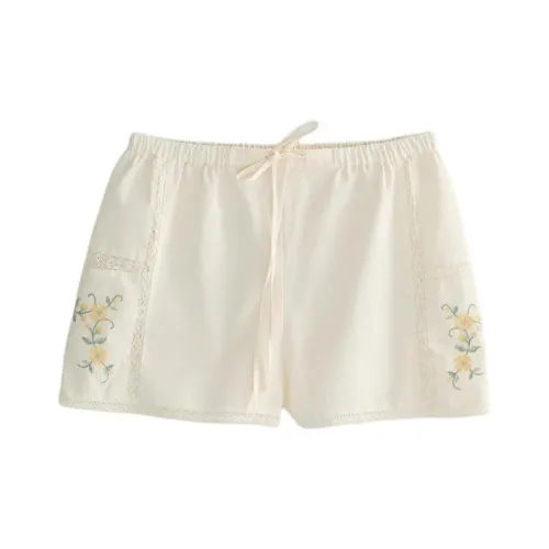 ZARA Белые Женские Пижамные Штаны