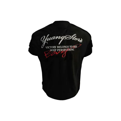 YUANQ Черный Унисекс T-рубашки