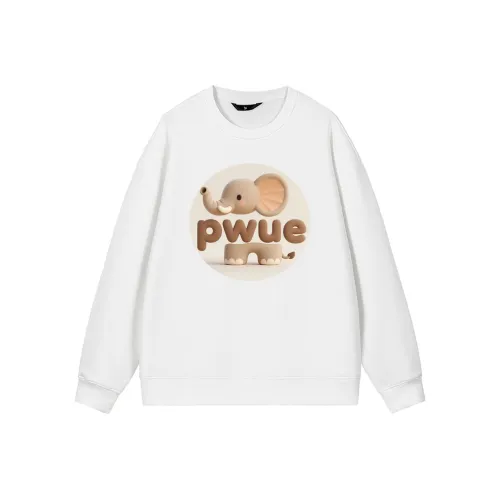 PWUE Белый Унисекс Свитшоты