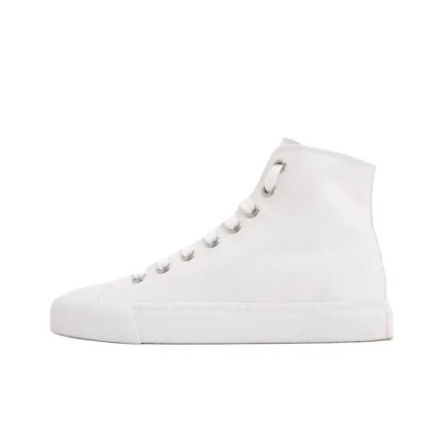 PRADA Высокие кеды женские белые