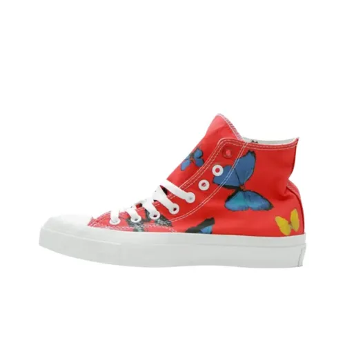 Damien Hirst x Converse Chuck Taylor All Star High Топ Кеды Унисекс Красный