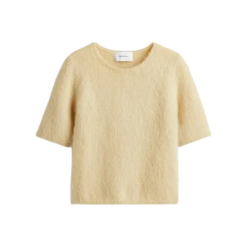 H M Светло-желтый Женский Трикотаж