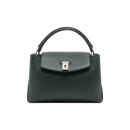 BALLY Lock Me Телячья кожа Одно плечо Сумка Маленькая Женская Зеленая