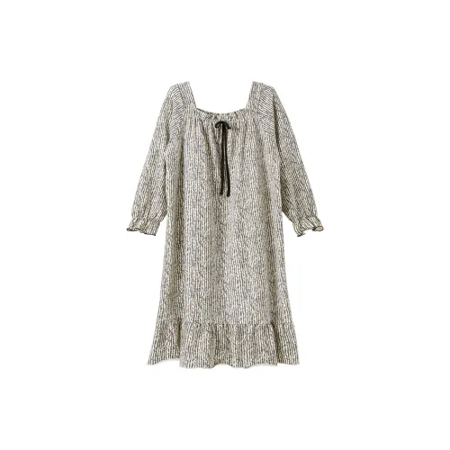 MENGLUAN Длинный рукав ночная рубашка Женская