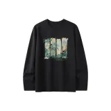 [Быстросохнущий Защита от Солнца] Черный (Рисунок Журавля)