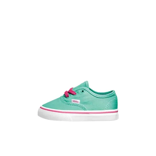 Vans Аутентичный Низкий Топ Обувь для малышей Зеленый Infant и Toddler