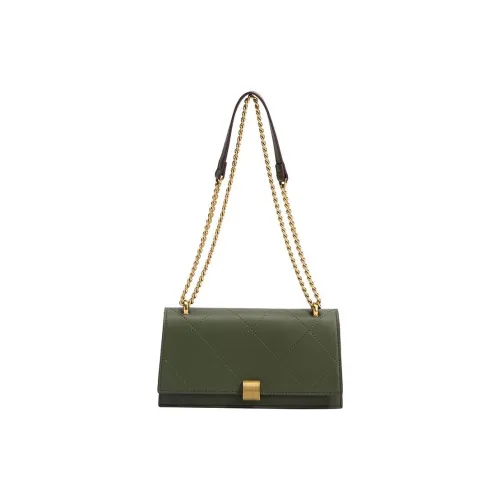 SMILE FOCUS ПУ (полиуретан) Сумка через плечо Сумка на плечо Женская Зеленая Черная