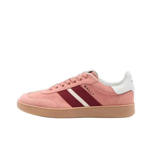 BALLY Ретро Crest Low Топ Скейтборд Кроссовки 3 см Женские Розовые