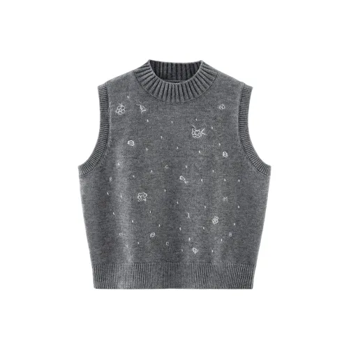 SIBAISHE Серый Женский жилет