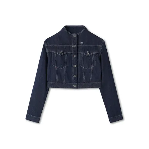 NAWS Темный индиго Женские Джинсовые куртки