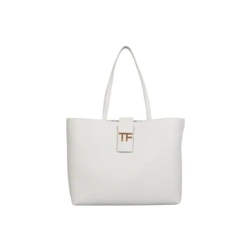 TF Кожа Тоут Сумка Сумка для покупок Сумка Сумка через плечо Маленькая Женская Белая