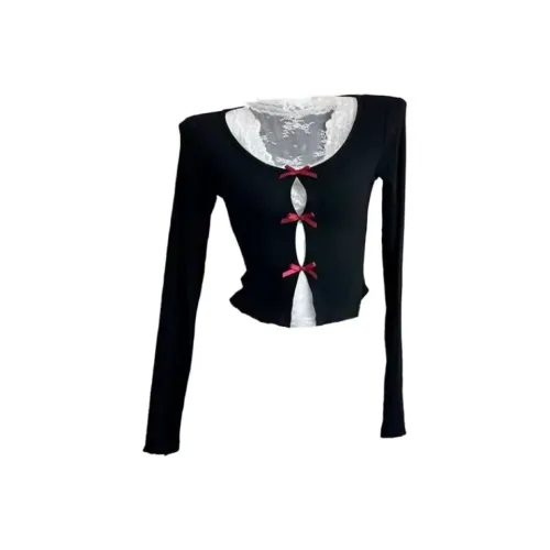 EMDPN Early AUTUMN Кружево Эксклюзивный UNIQUE Изящный Длинный рукав Комплект из двух предметов Женские