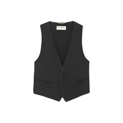 SAINT LAURENT SS24 Жилет Женские Черный