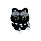 Большеглазые полностью защитные очки черного цвета [Скрипящий]