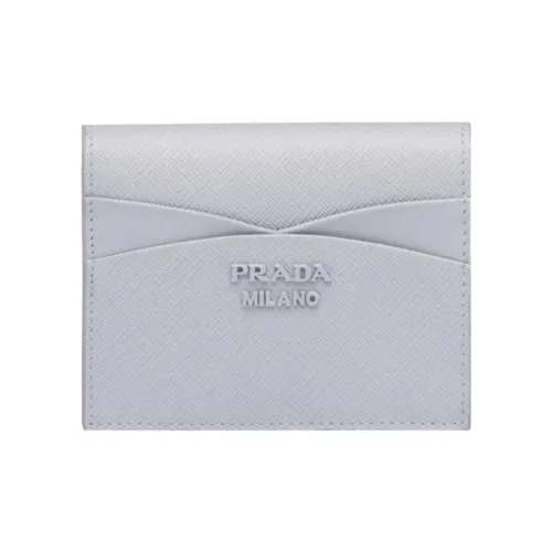 PRADA Saffiano кожа кошелек женский синий