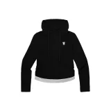 Чёрный с меланжевым серым