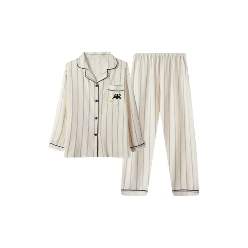 MIMOSA CHUR Полосатый Котенок Женские Пижамные Комплекты