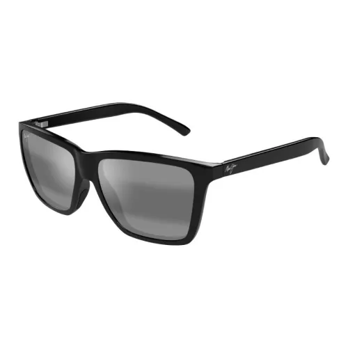Maui Jim Пластик Квадратные Солнцезащитные очки Унисекс Черные