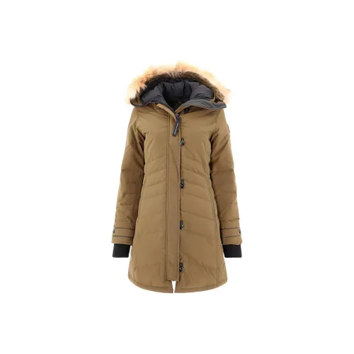 Canada Goose Lorette Series SS21 Пуховик Женские Оливковый