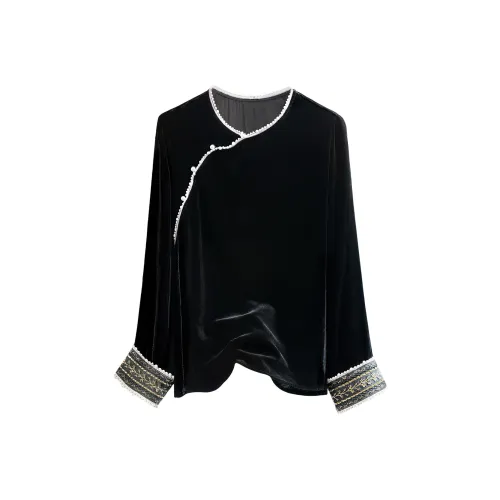 SIBAISHE Черные Женские Рубашки