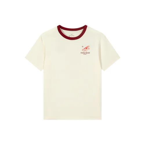 361° Кремово-белые женские футболки T