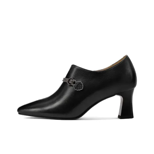 GOLDLION Высокие каблуки с грубым покрытием Женские