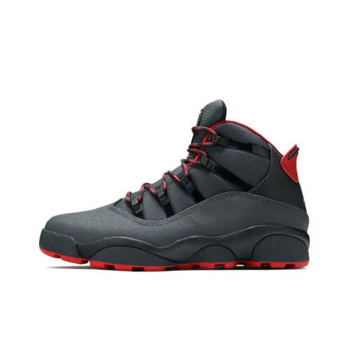 Джордан Winterized 6 Rings Винтажные баскетбольные кроссовки Мужской Темно-серый