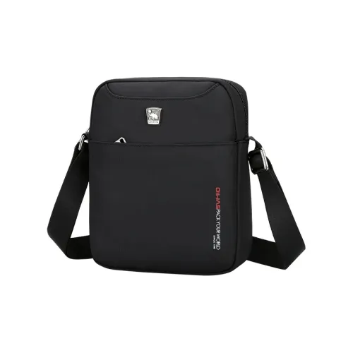 OIWAS Ткань Сумка через плечо Мужская Черная