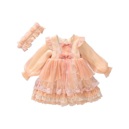 PROTECTCAMEL Розовый + Головной убор Kids Платья