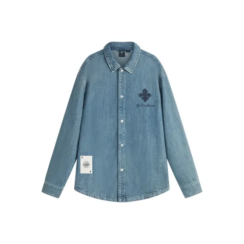 Палладий Синий Призрачный Унисекс Рубашки