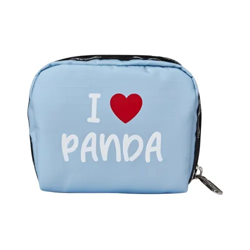 Skechers LeSportsac Коллаборация Ткань Клатч Косметичка Средний Унисекс Синий Панда