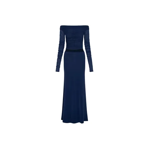 Meshki Длинное платье с длинными рукавами женское