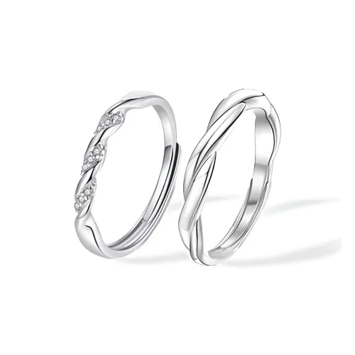 Jinghua Record Циркон Регулируемое Кольцо Унисекс