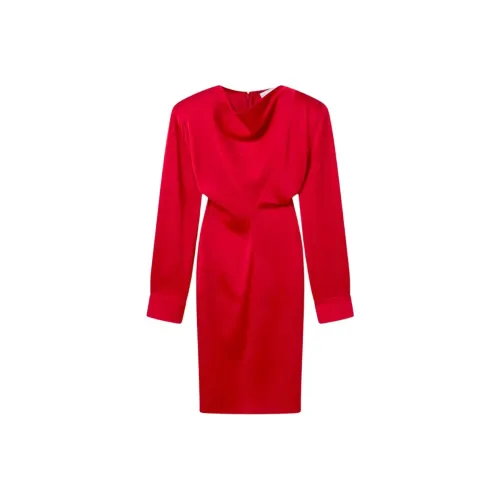 Stella McCartney FW25 Длинное платье с длинными рукавами женское