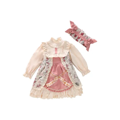 PROTECTCAMEL Абрикос С подарками Головной убор Kids Платья