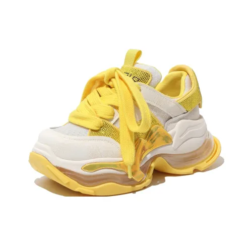 Amoy Love Износостойкий Дышащий Легкий Увеличивающий Высоту Низкий Топ Кроссовки с Толстой Подошвой Женские